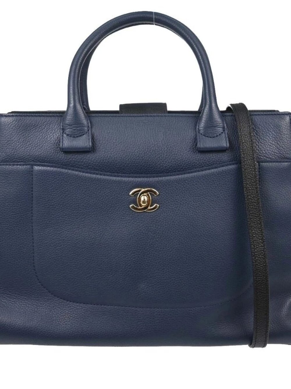 Best07/ Chanel Two Tone Calfskin Neo Executive Cerf 2way Tote Bag 188837